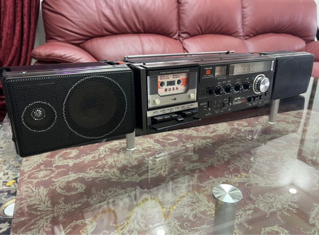 希少東芝ボムビート ラジカセ RT-8700S メンテナンス済み動作品説明書付き