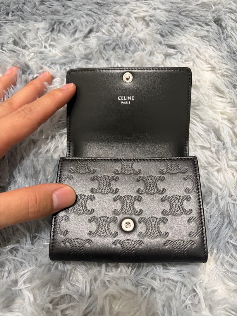 ゆ*パ様 CELINE ブラック レザー 名刺入れ