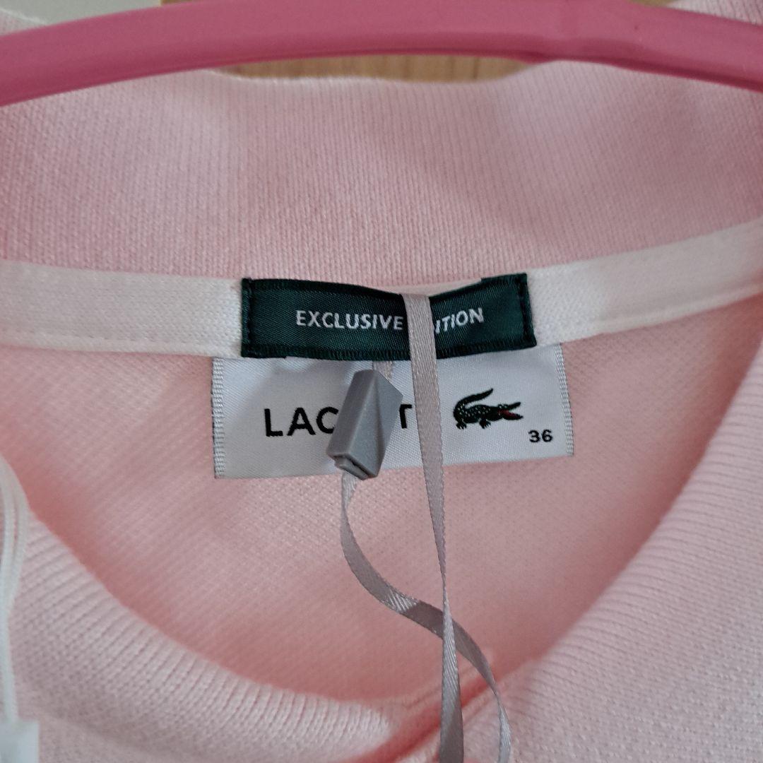新品未使用　LACOSTE　X　スナイデル 半袖ポロシャツ ピンクショート丈