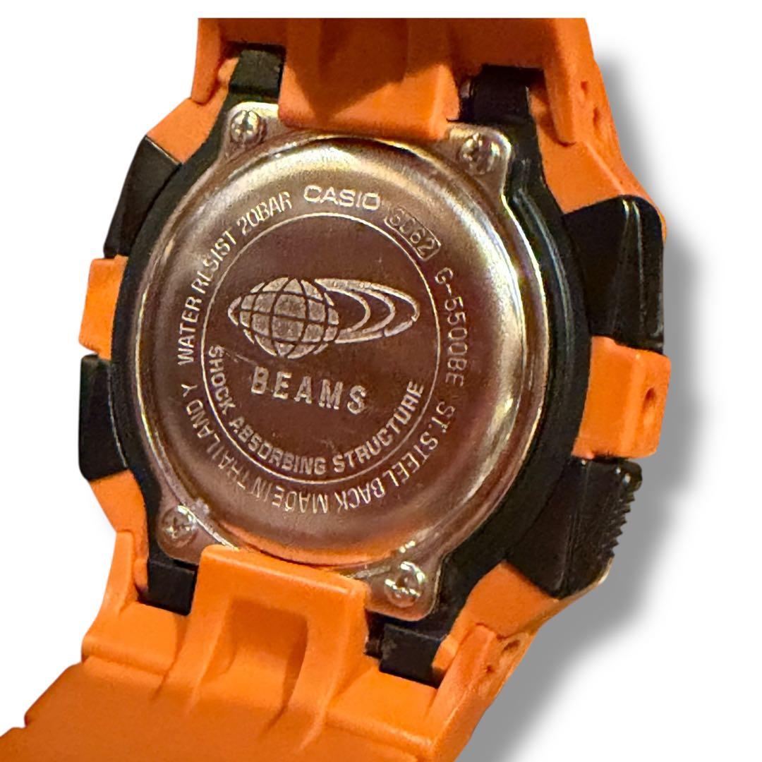 BEAMS×G-SHOCK G-5500BE デジタル腕時計 オレンジ