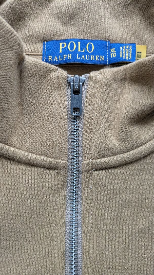 ラルフローレン ハーフジップトレーナー ブラウン XL【新品・未使用・保管】