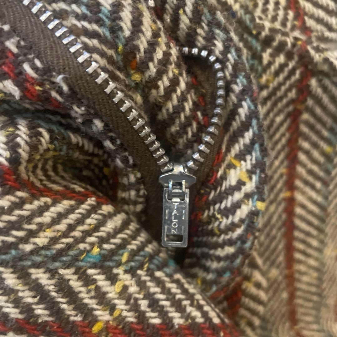 レア ヴィンテージ UFO フレアパンツ talonジップ ブラウン ストライプ