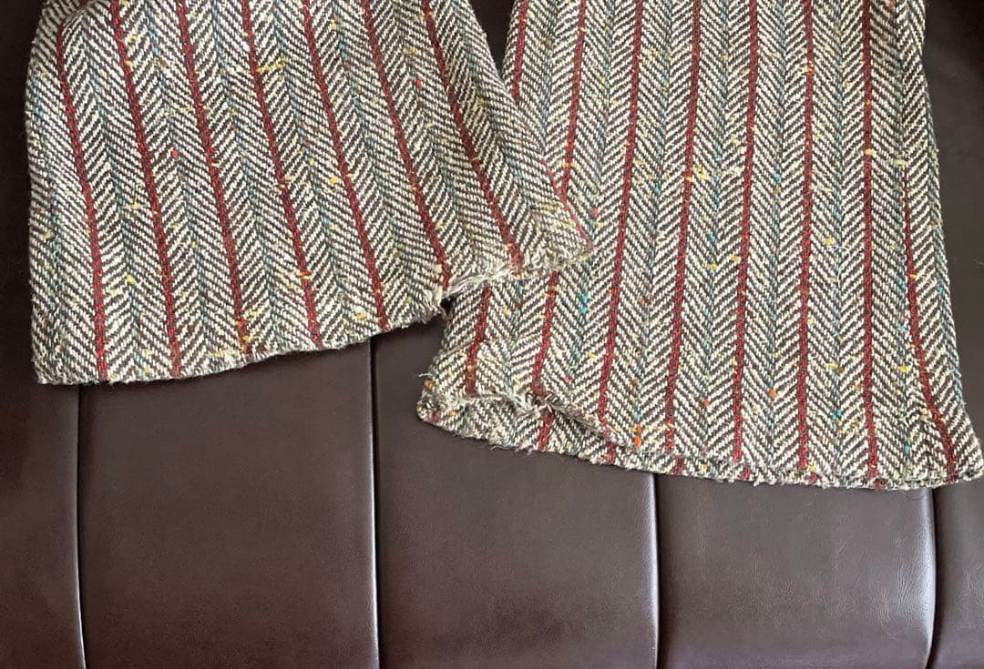 レア ヴィンテージ UFO フレアパンツ talonジップ ブラウン ストライプ