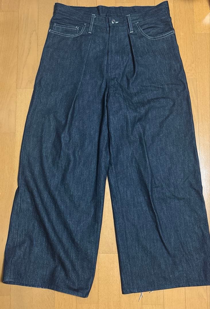 BELVET リジットデニム パンツ L