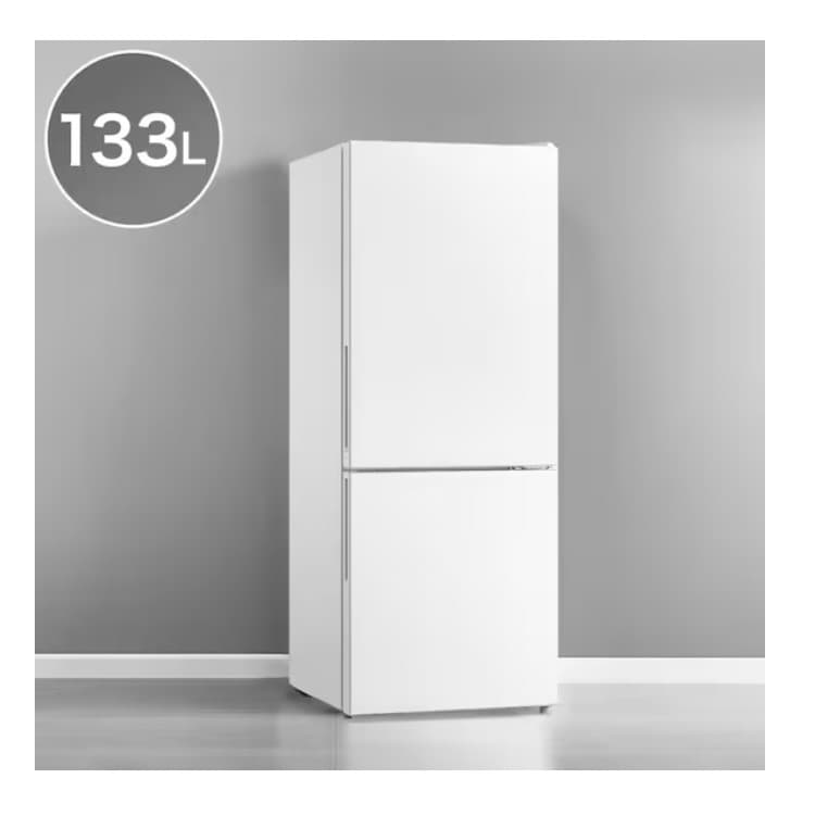 ニトリ　133L 2ドア冷凍冷蔵庫（NR-133L ホワイト）