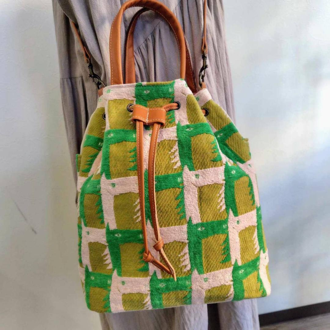 【BEN様】/thoroughbredサラブレットマスタード/巾着Lサイズショ