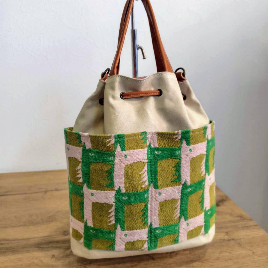 【BEN様】/thoroughbredサラブレットマスタード/巾着Lサイズショ