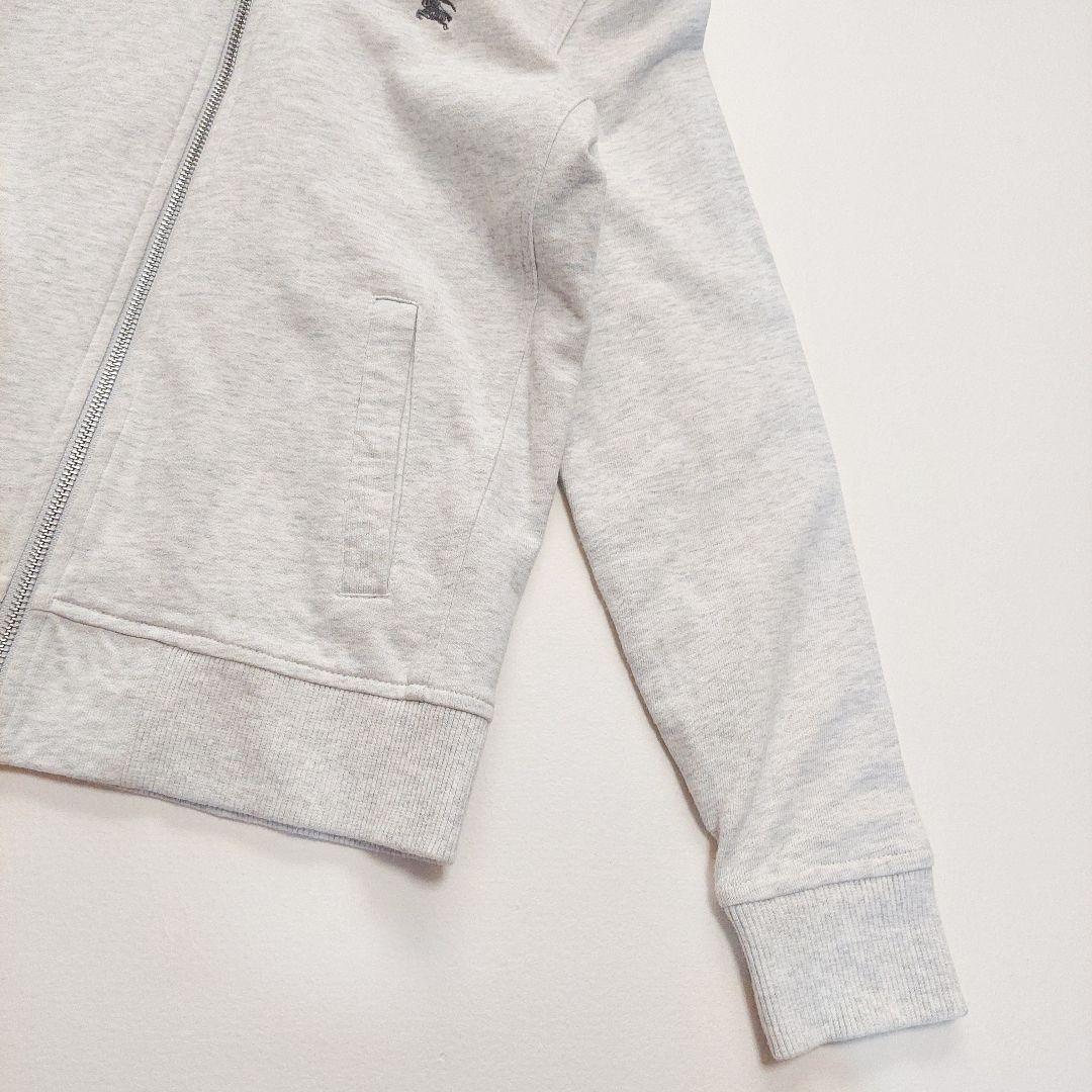 BURBERRY BLACK LABEL　ファー付フーディパーカー　ノバチェック