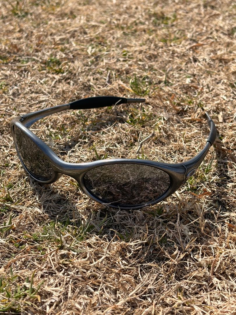 【ジャンク品】 oakley eye jacket silver