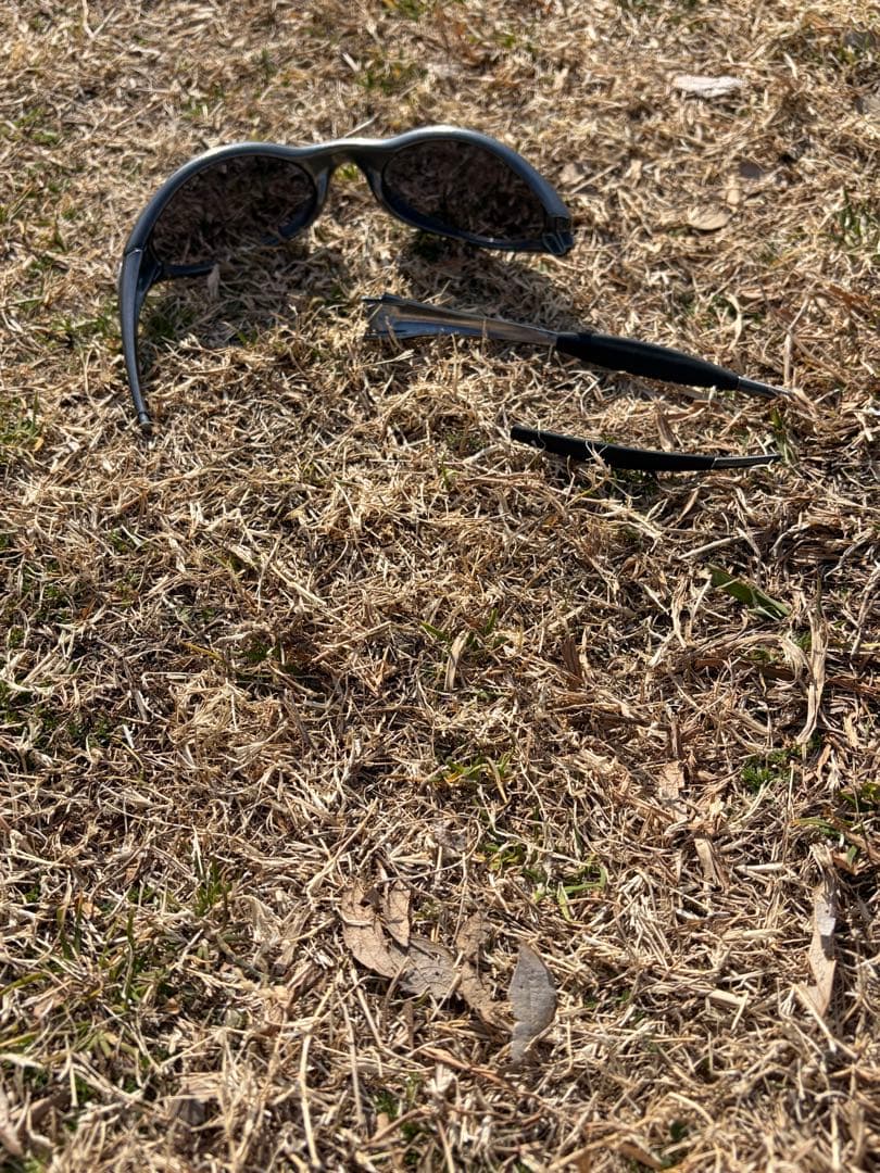 【ジャンク品】 oakley eye jacket silver