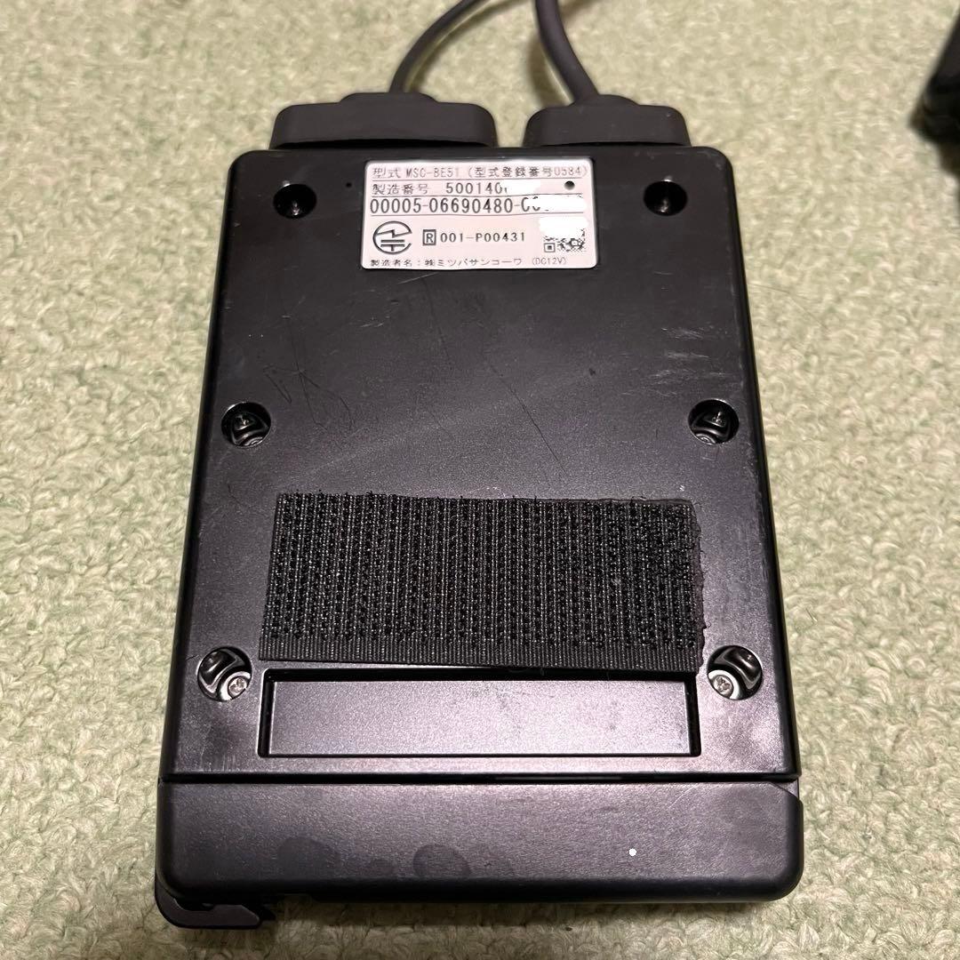 【動作◎】二輪車用ETC車載器　アンテナ分離型　MITSUBA　MSC-BE51