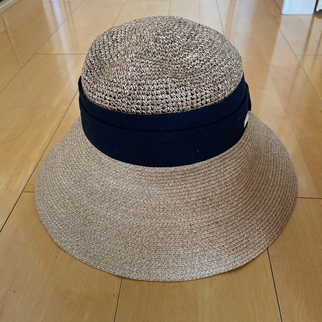 美品 BiCHERiE ビシェリ 女優帽 完全遮光 UVカット 帽子