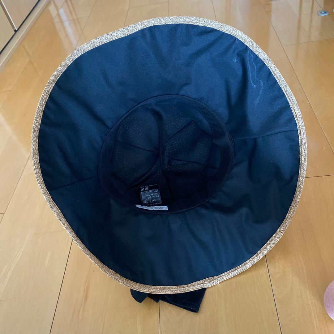 美品 BiCHERiE ビシェリ 女優帽 完全遮光 UVカット 帽子
