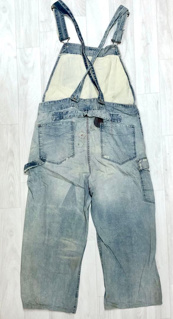 RRL ダブルアールエル オーバーオール リペアダメージ加工 ラルフローレン