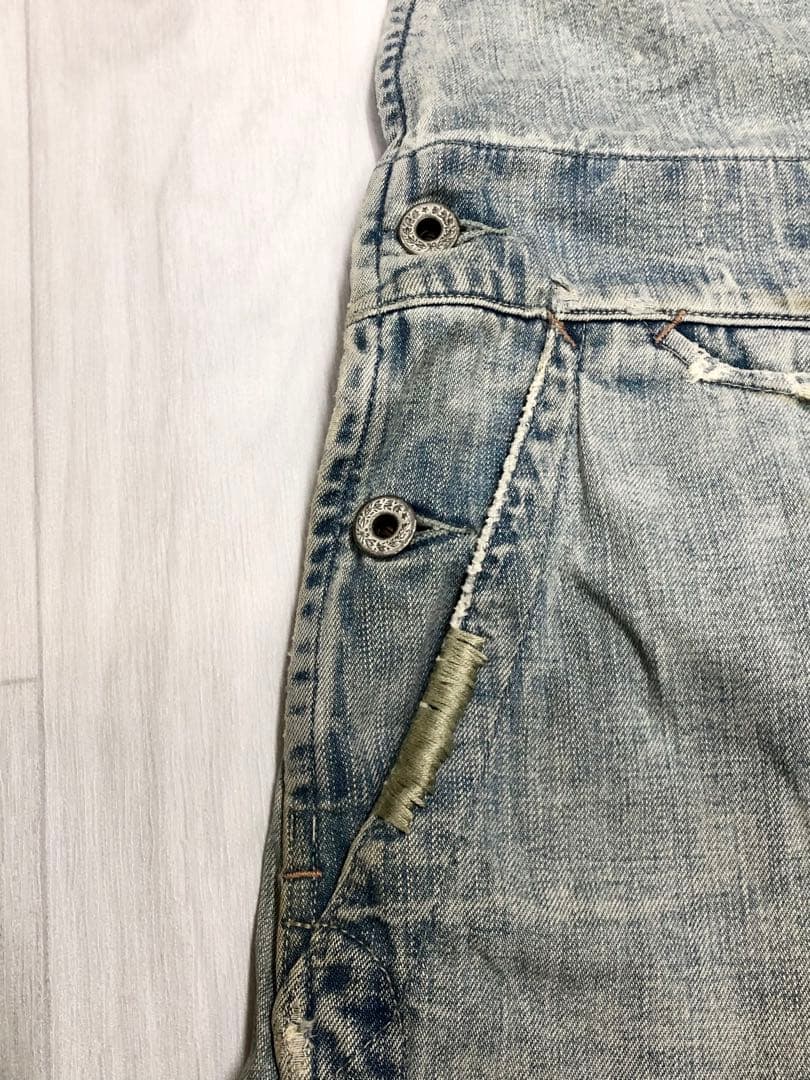 RRL ダブルアールエル オーバーオール リペアダメージ加工 ラルフローレン