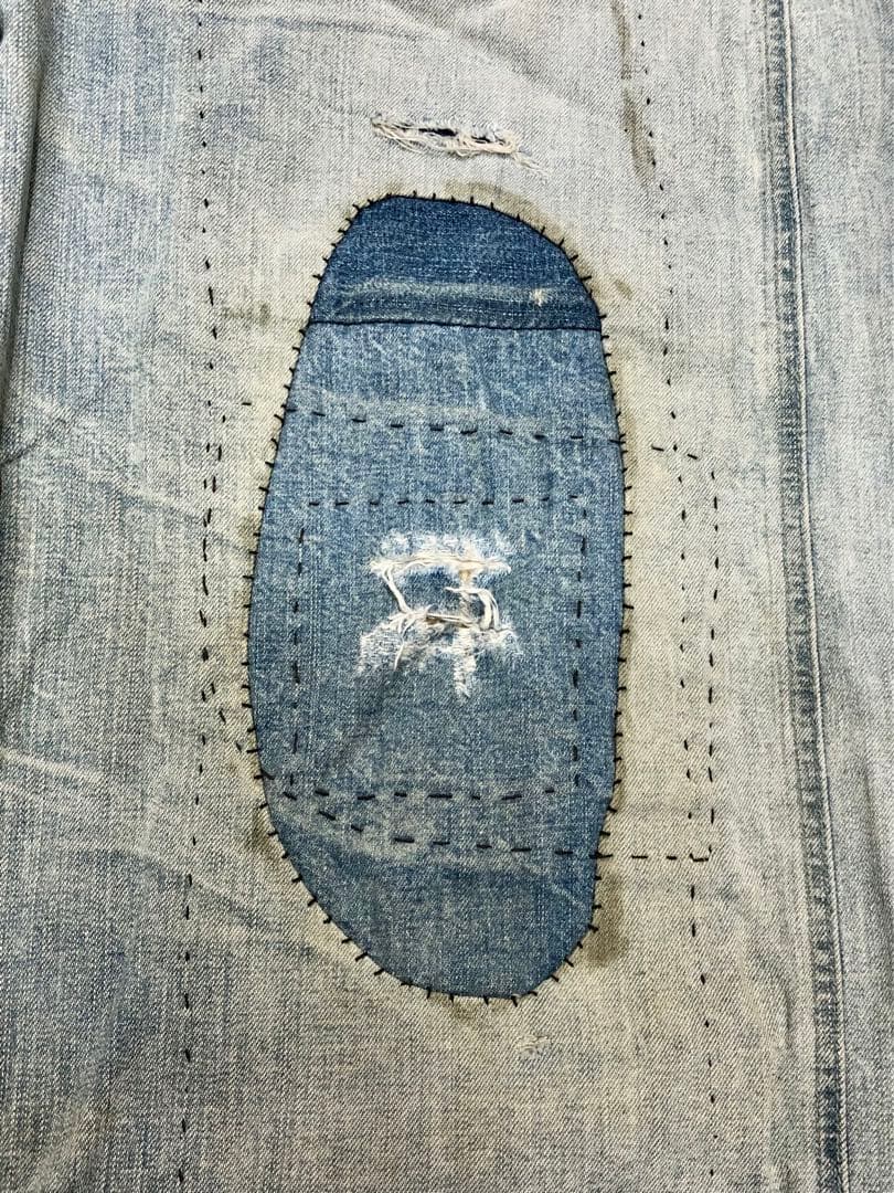 RRL ダブルアールエル オーバーオール リペアダメージ加工 ラルフローレン