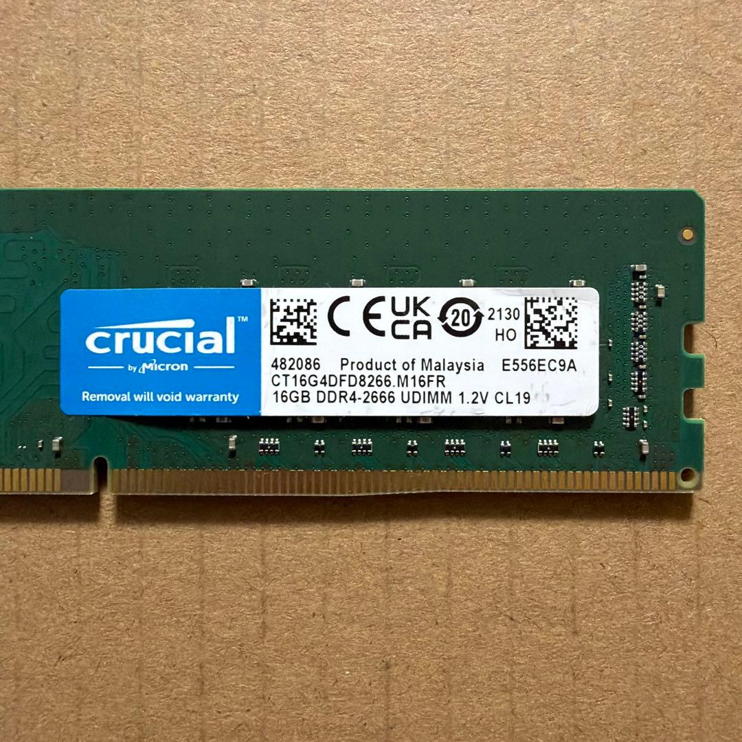 crucial デスクトップ PC メモリ16GB DDR4 2666