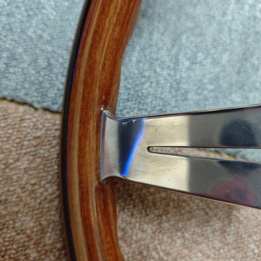 【当時物良品】NARDI ナルディ クラシック ウッドステアリング 約33cm