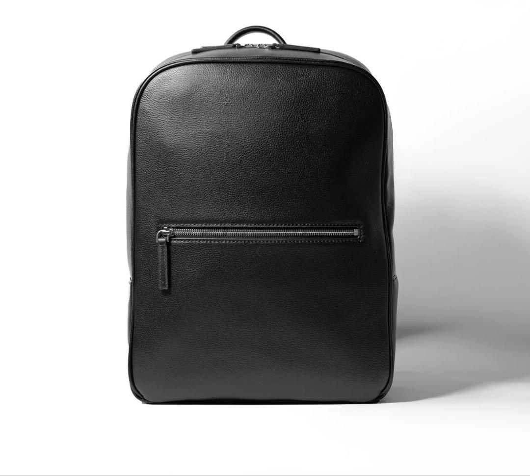 【美品】AUCENTIC Full Grain Leather Backpack