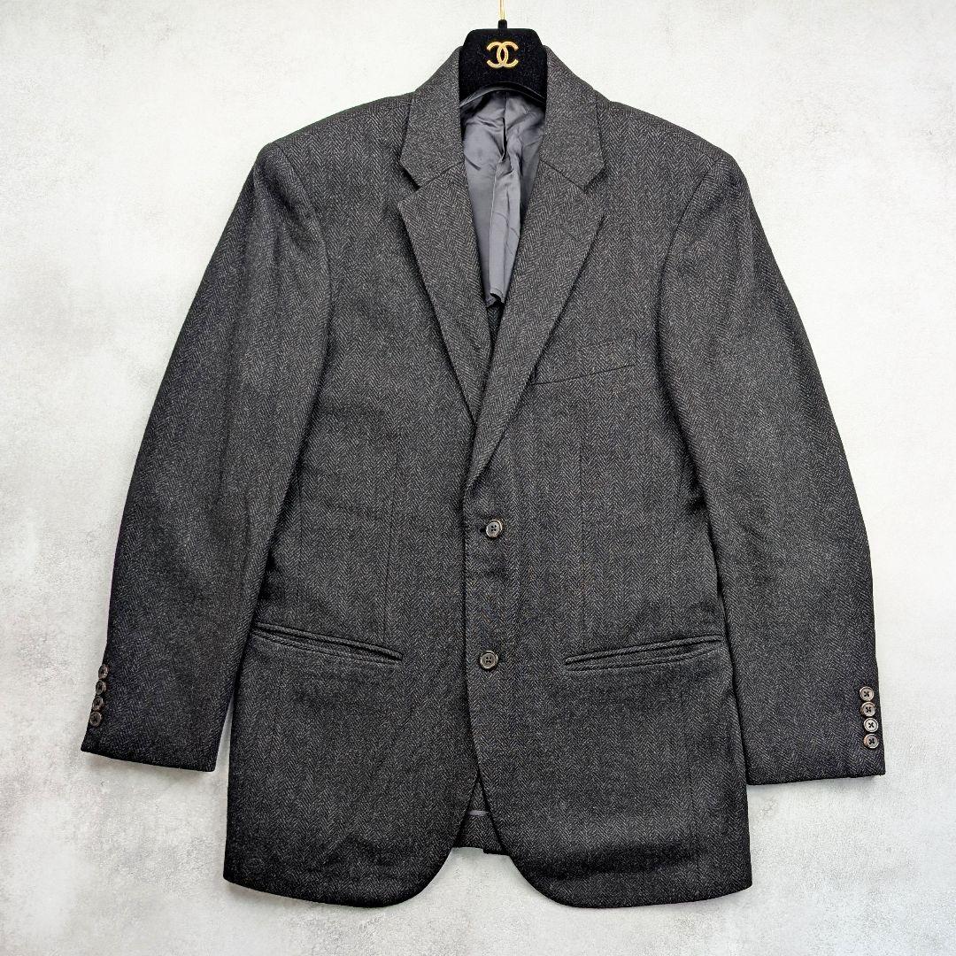 ポロバイラルフローレン テーラードジャケット ヘリンボーン ウール100%