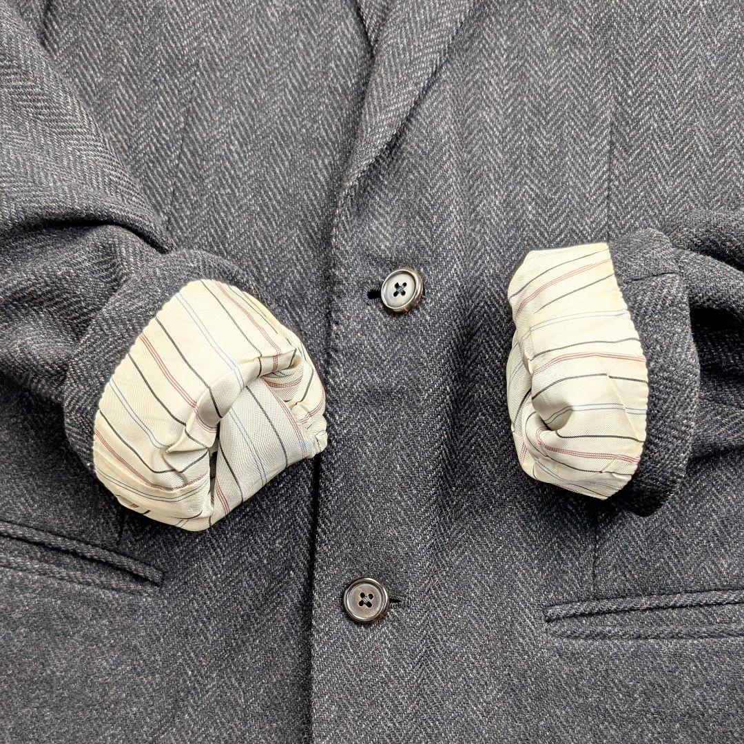 ポロバイラルフローレン テーラードジャケット ヘリンボーン ウール100%