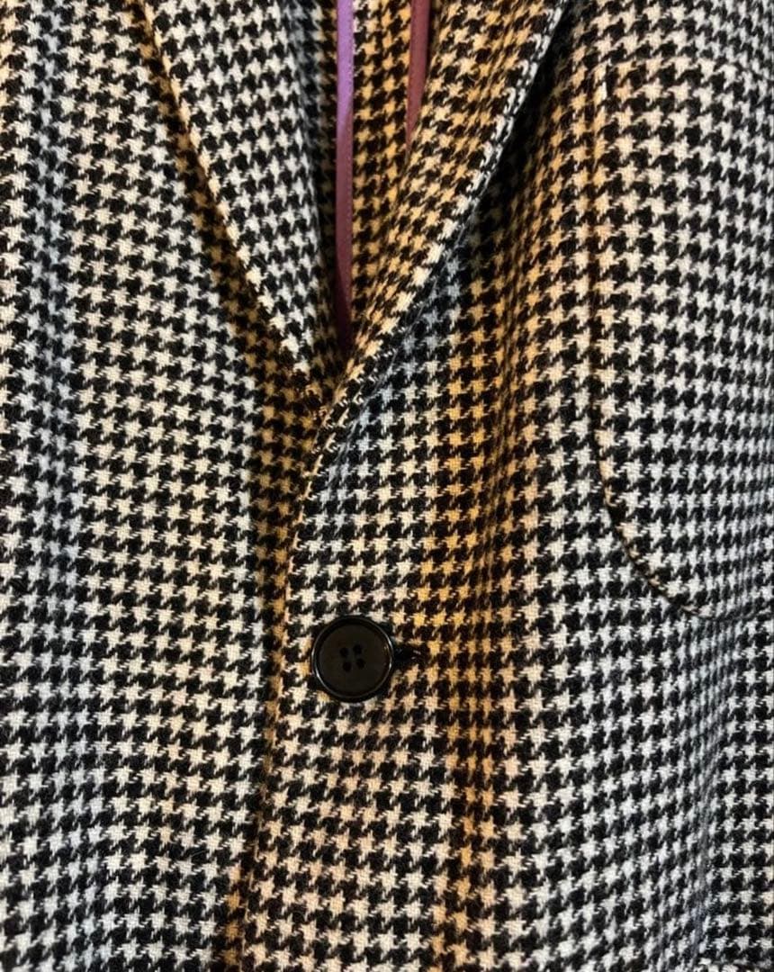 ビューティー＆ユースxTUBEウールテーラー ドジャケットサイズL未使用千鳥格子