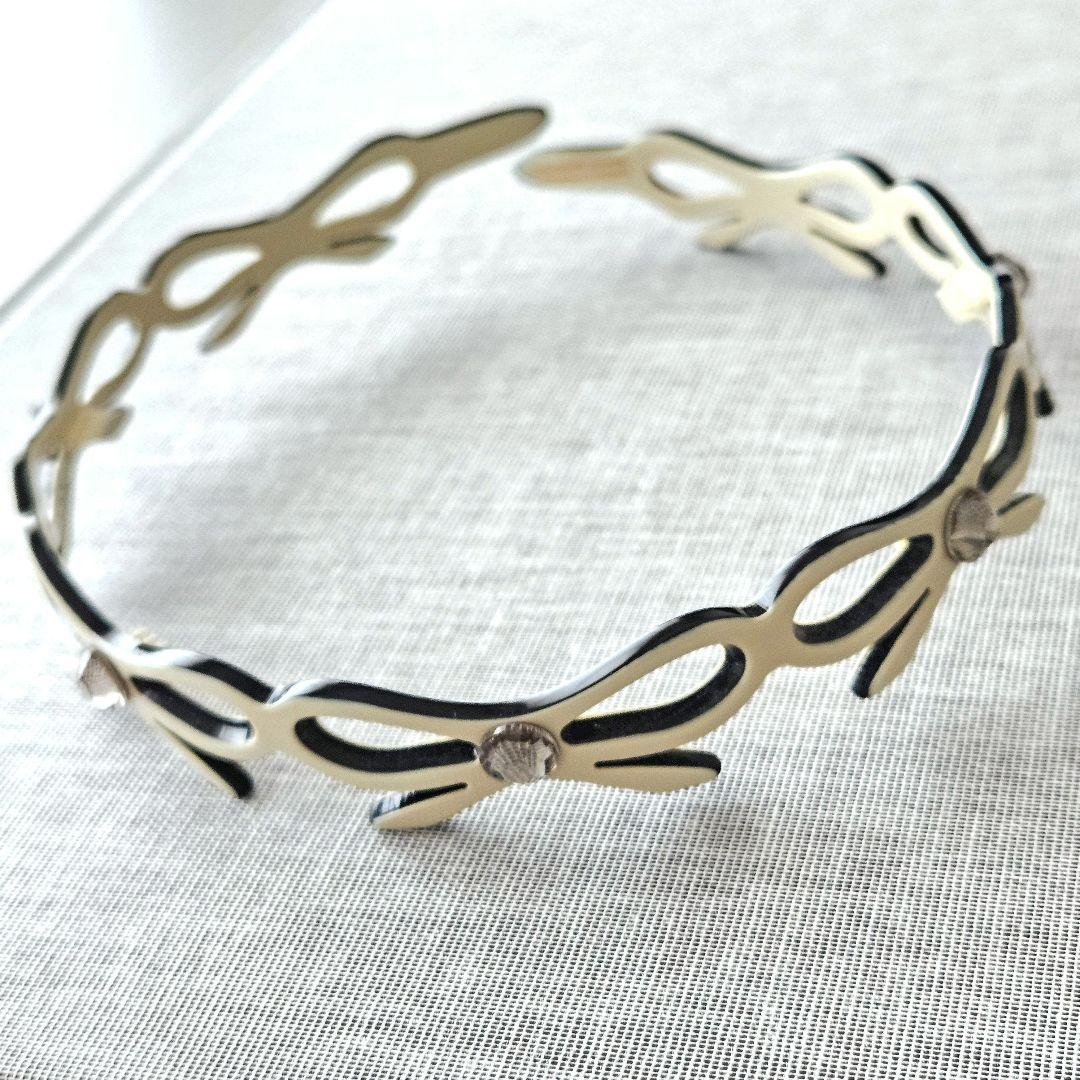 ♡ALEXANDRE DE PARIS カチューシャ スワロフスキー　リボン