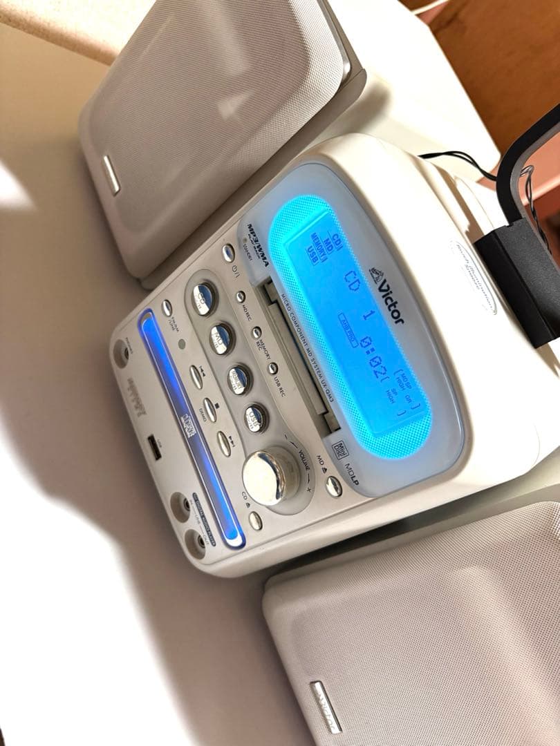 マイクロコンポ Victor CA-UXQM3-W スピーカーセット　中古