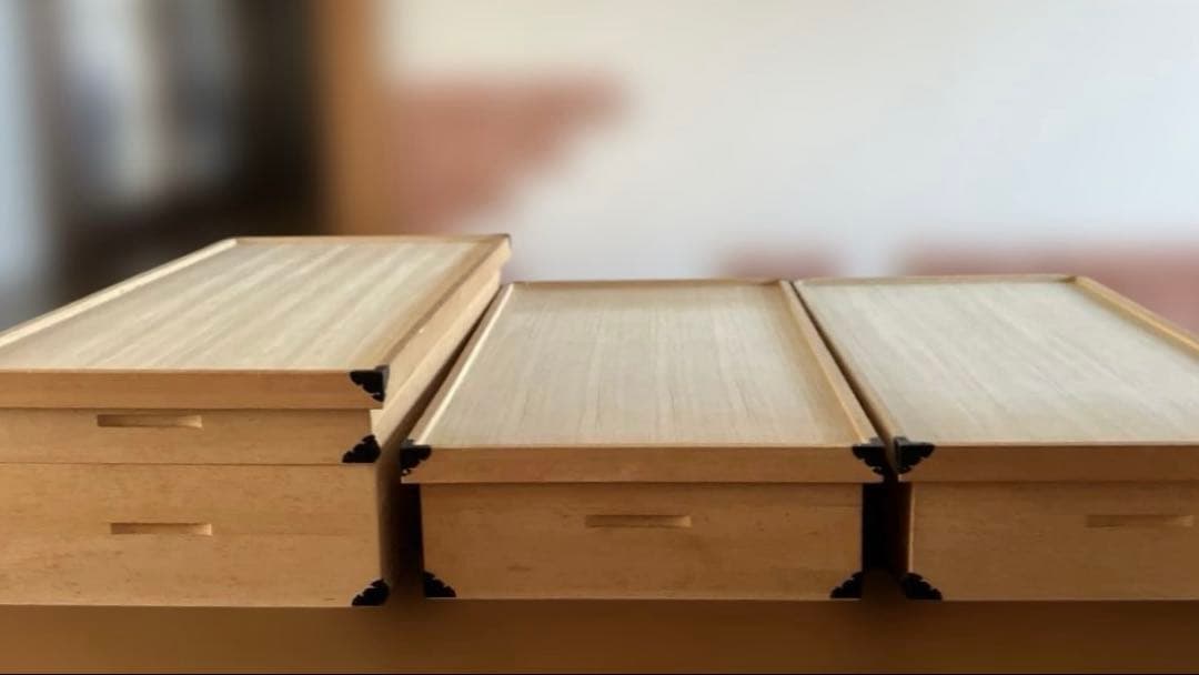 桐箱4段セット/着物用/桐タンス/収納