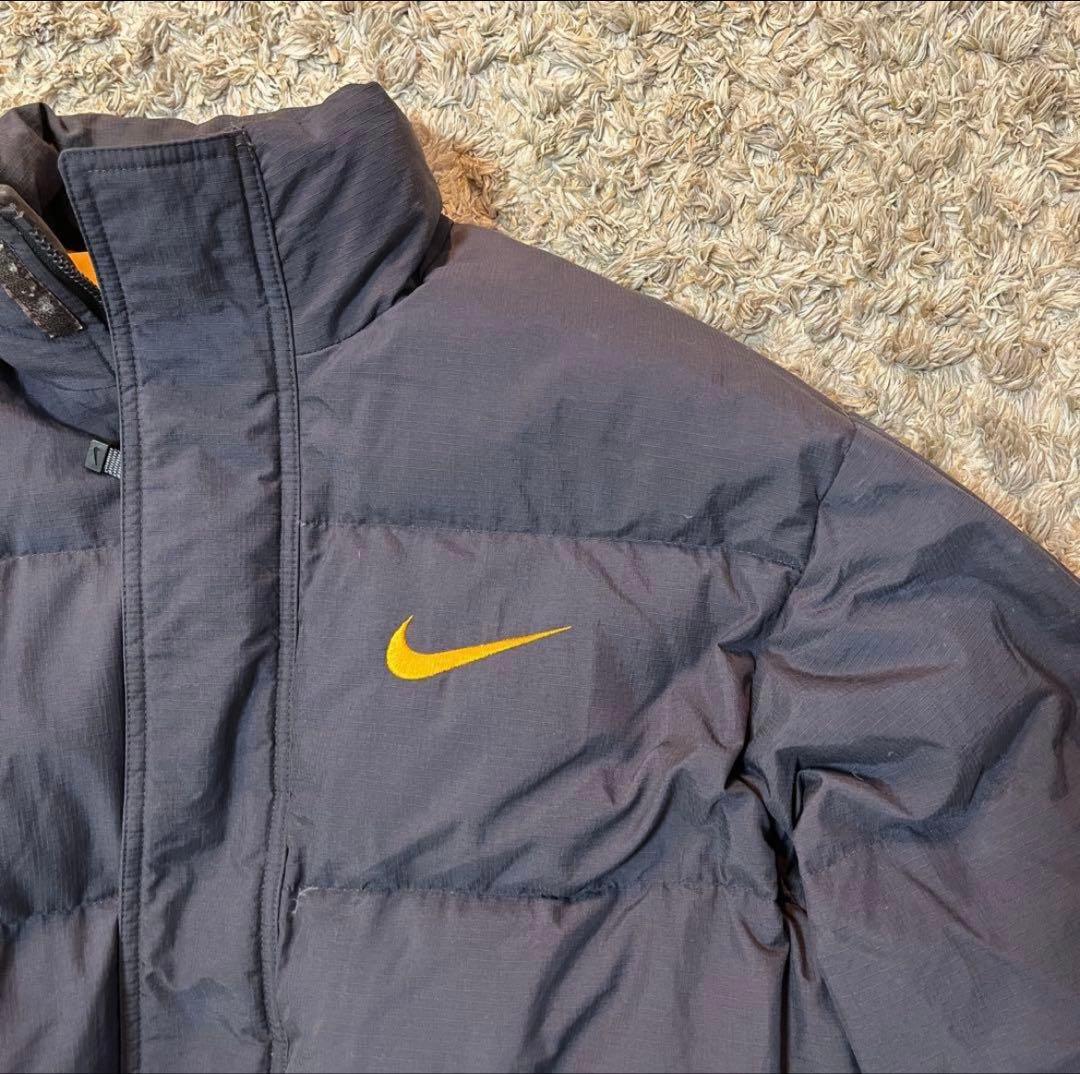 00s 90s old NIKE 銀タグ 刺繍ロゴ ナイキ ダウンジャケット