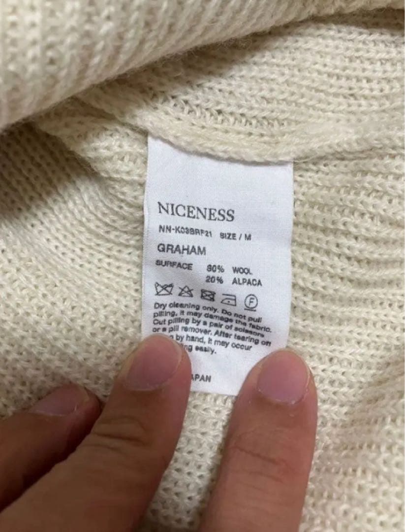 NICENESS ウールアルパカニット