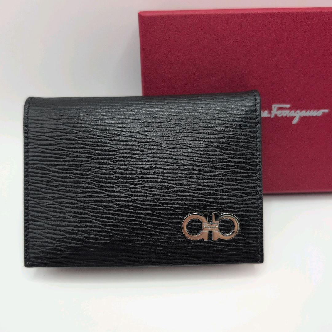 未使用級✨️サルヴァトーレ フェラガモ 名刺入 ダブルガンチーニ レザー