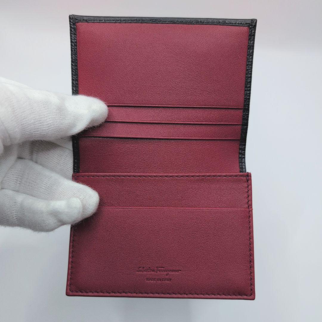 未使用級✨️サルヴァトーレ フェラガモ 名刺入 ダブルガンチーニ レザー