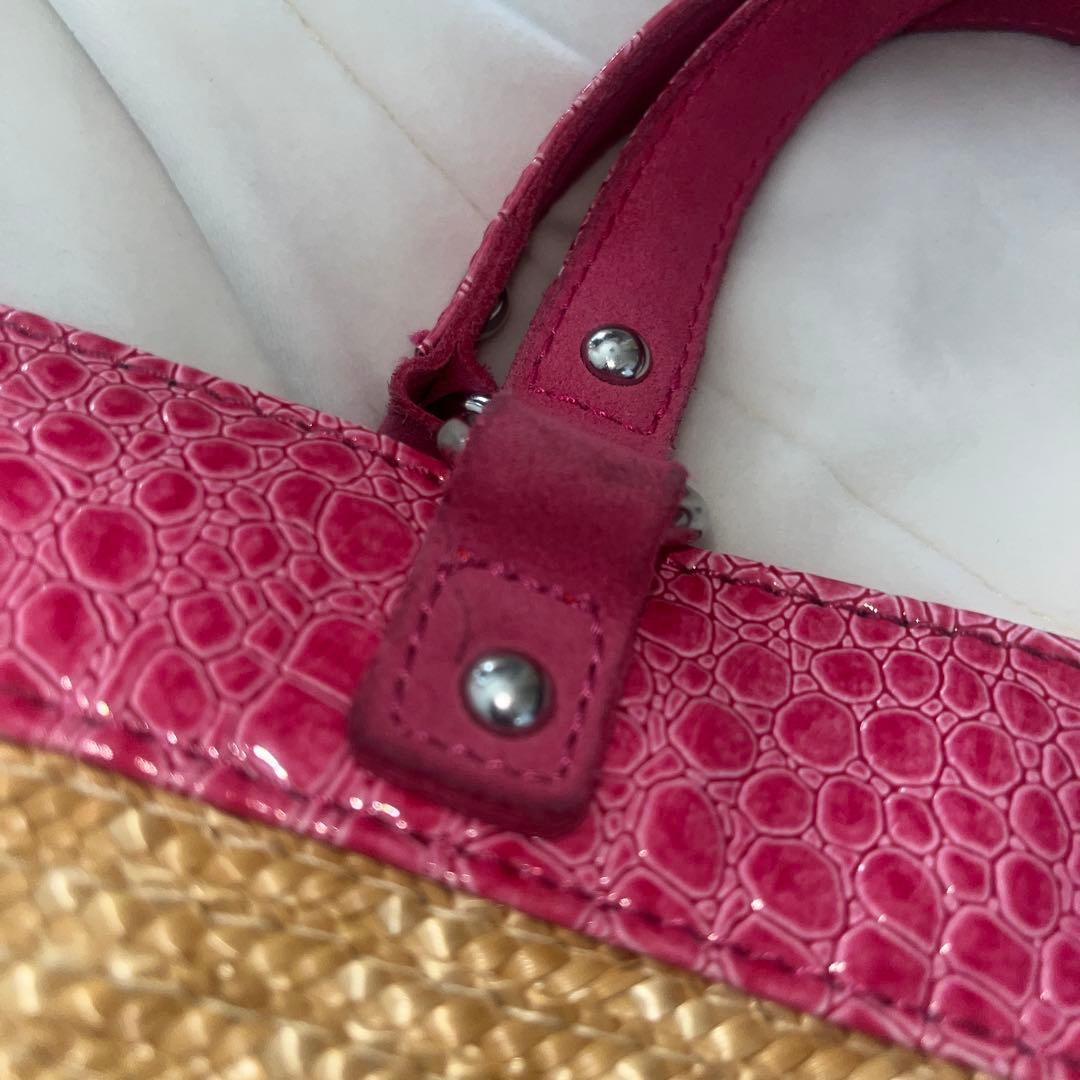 Dolce & Gabbana かごバッグ ピンク ベージュ