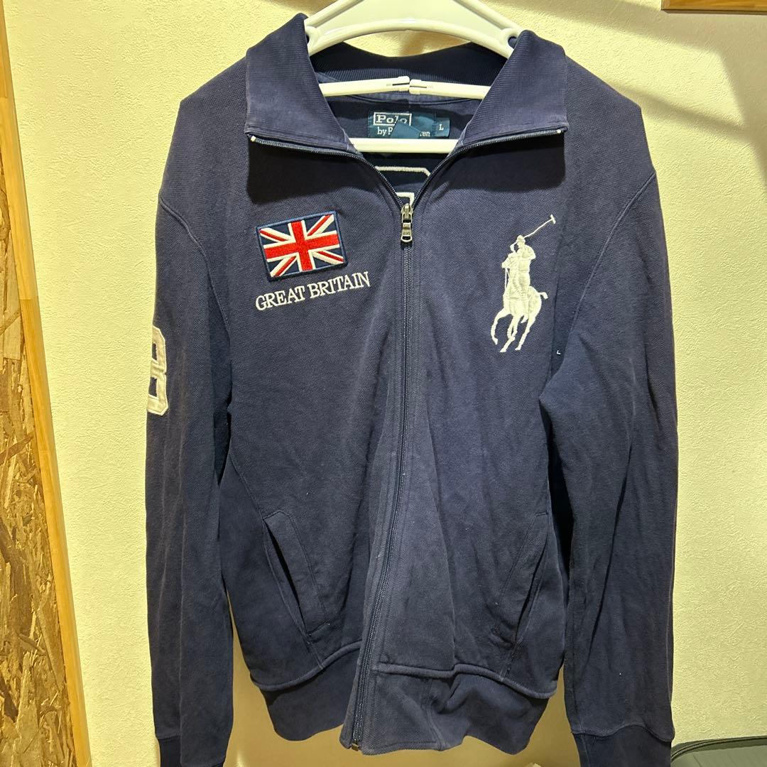 90s Polo by RalphLauren ジップ スウェット ビッグポニー