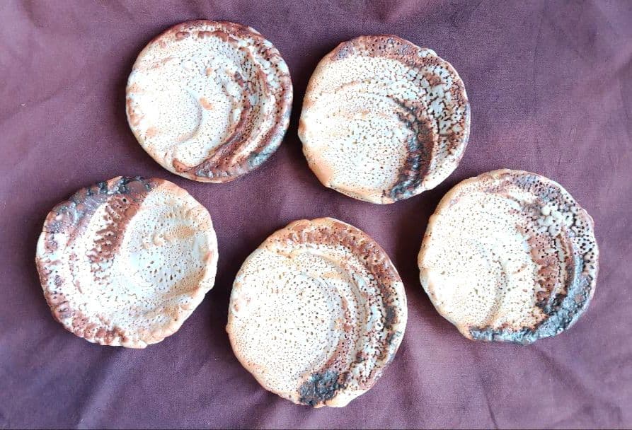 FROM JAPAN様　志野組皿五枚 (林正太郎 作) 未使用 新品同様