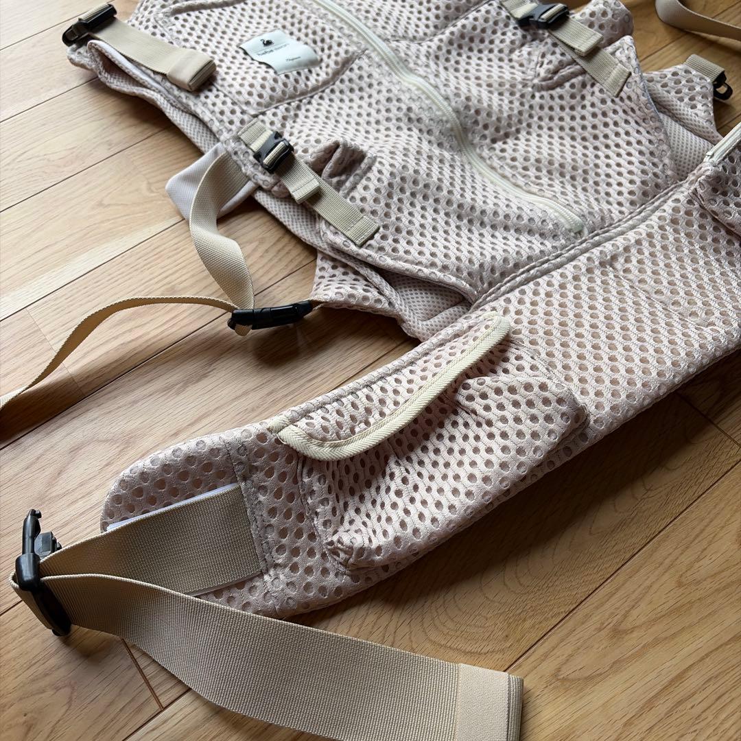 抱っこ紐 べべスワン（サンドベージュ）エコバッグ付き