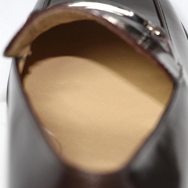 H*o様 GUCCI ローファー GGロゴ ダークブラウン 本革 35 C 未使