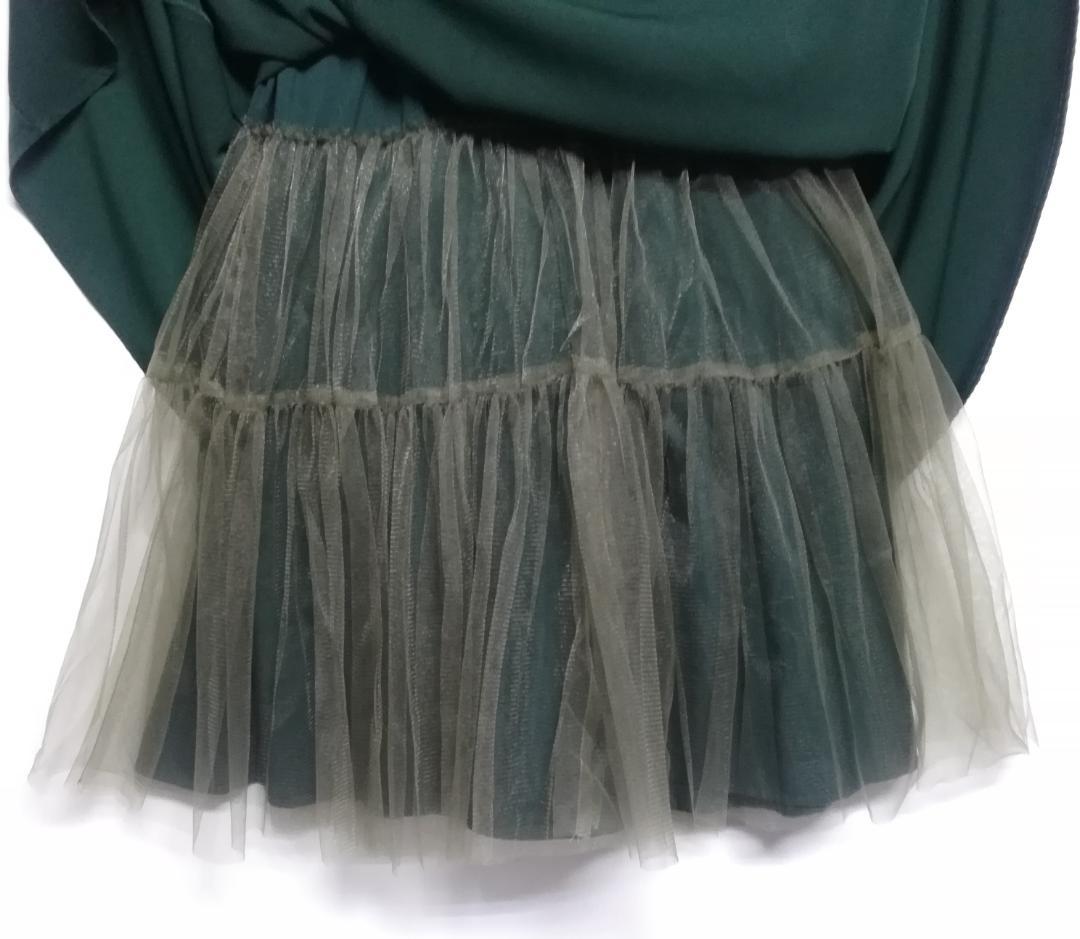 etoll. エトル ジャガードボレロ＆ウエストタックボリュームパーティードレス