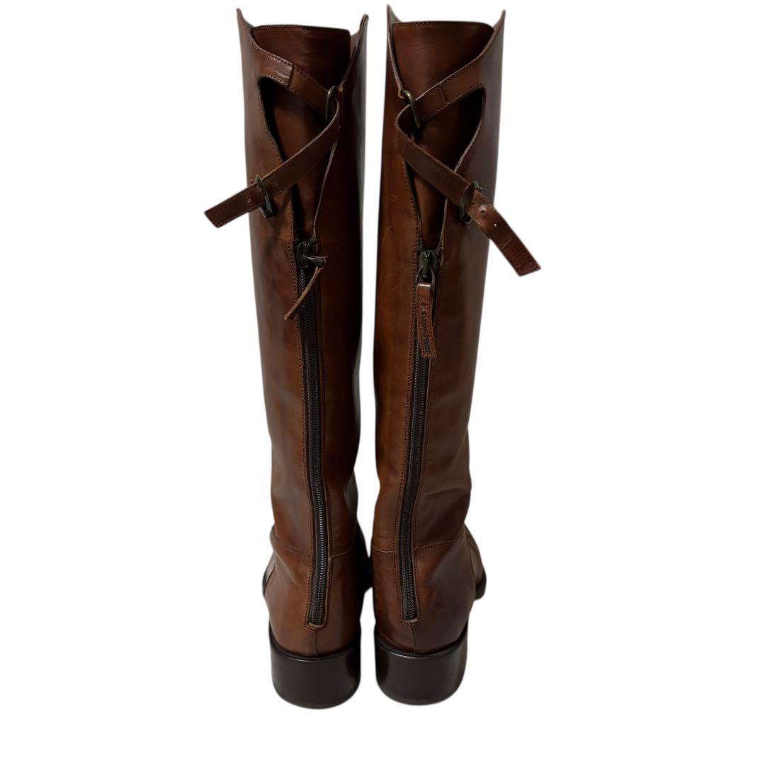 【美品】SARTORE サルトル　バックジップ　ジョッキーブーツ　23.5