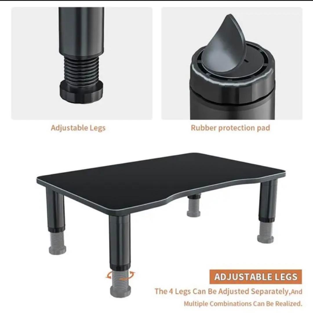 96★コンピューターモニタースタンドライザー 高さ調節可能