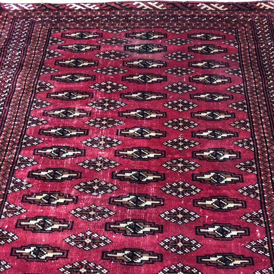 ペルシャ絨毯 ヴィンテージラグ 145×103cm 手織り オールドpersia