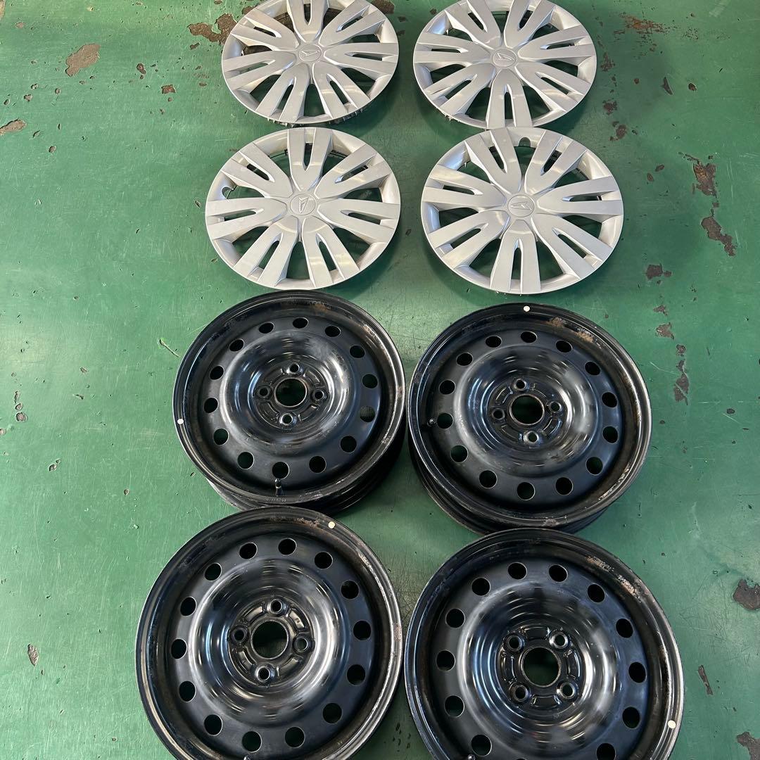 中古ホイール15X4.5ダイハツキャスト純正スチール　4本セット