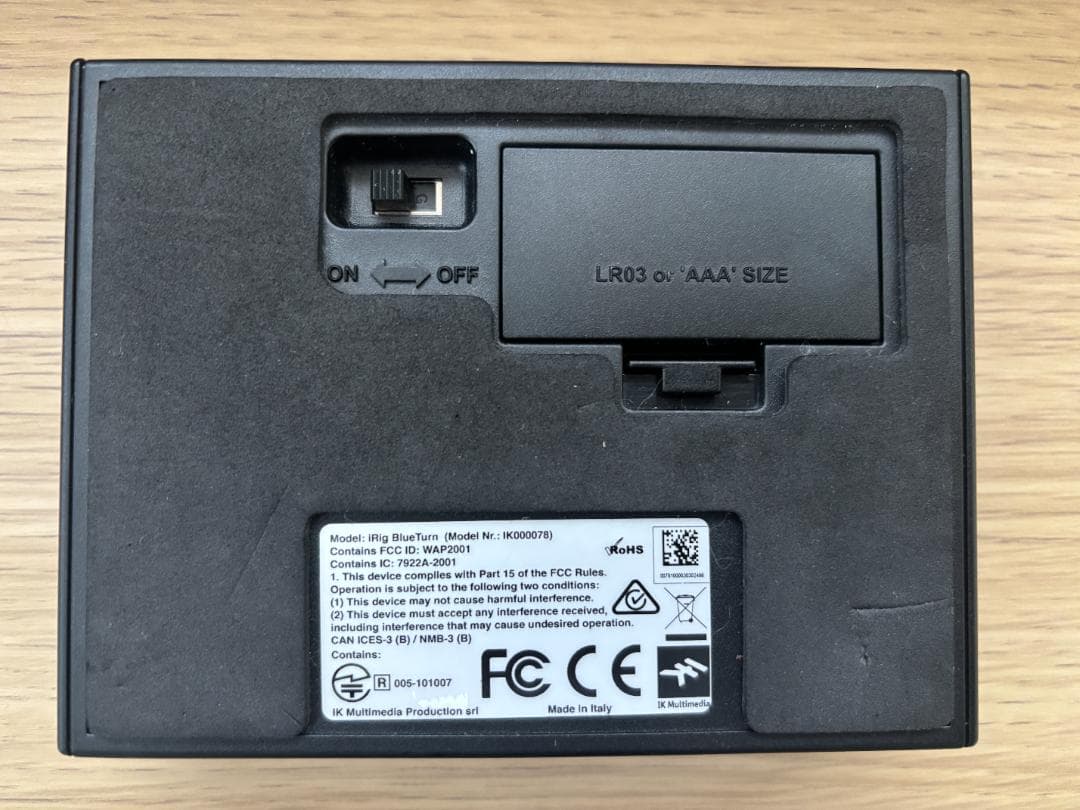 iRig BlueTurn 譜面送りペダル