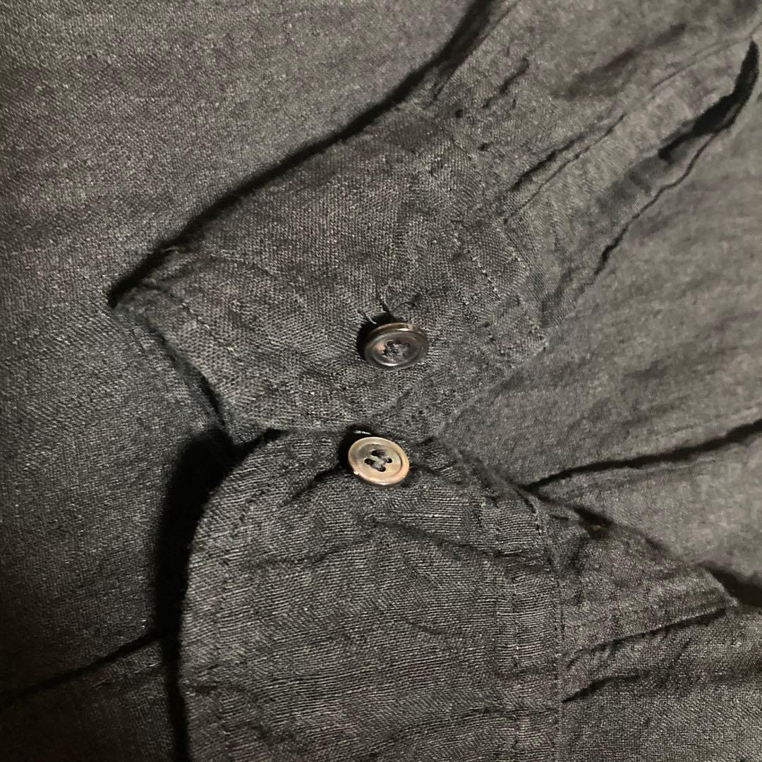 R&D.M.Co- オールドマンズテーラー 　リネン　ロングワンピース　黒系