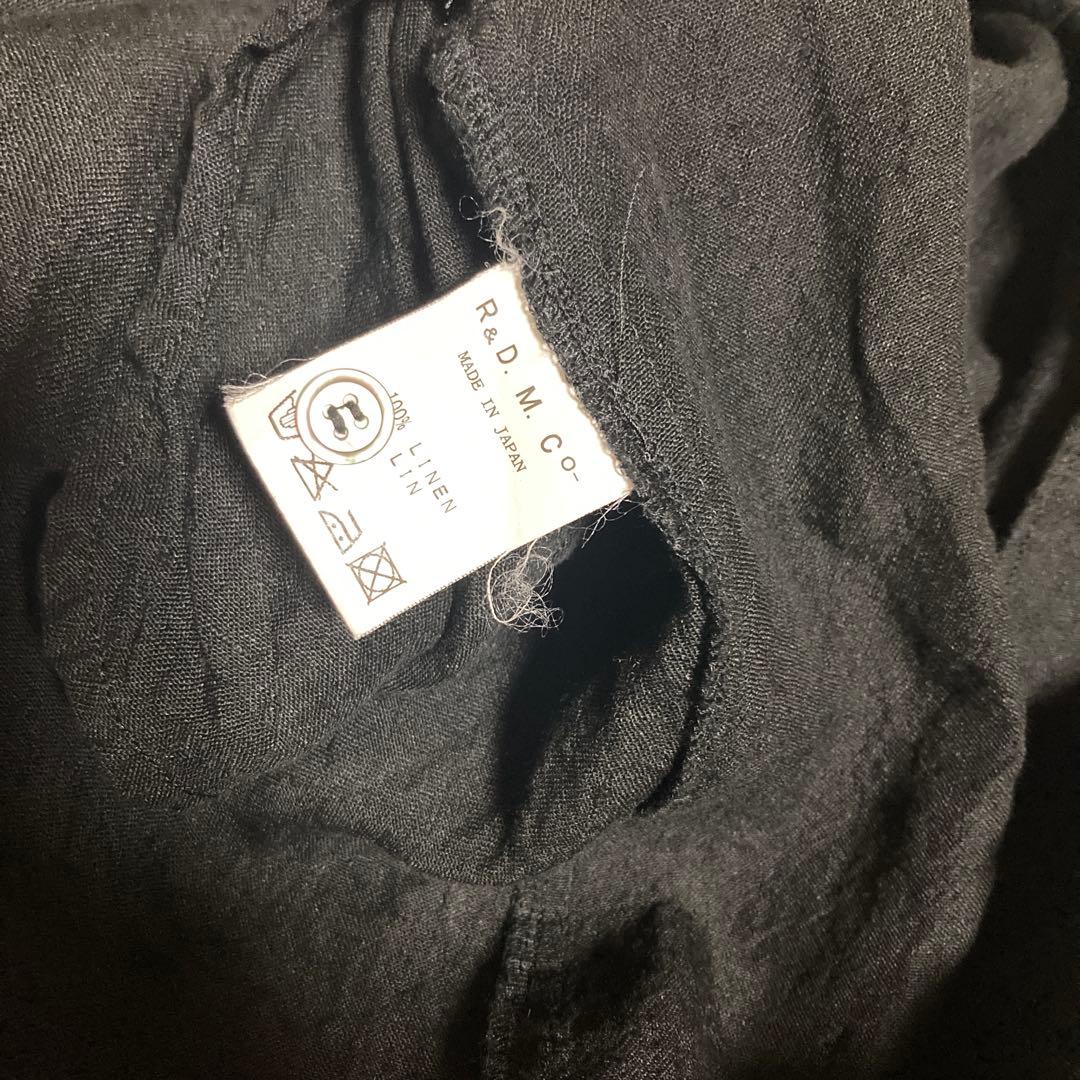 R&D.M.Co- オールドマンズテーラー 　リネン　ロングワンピース　黒系