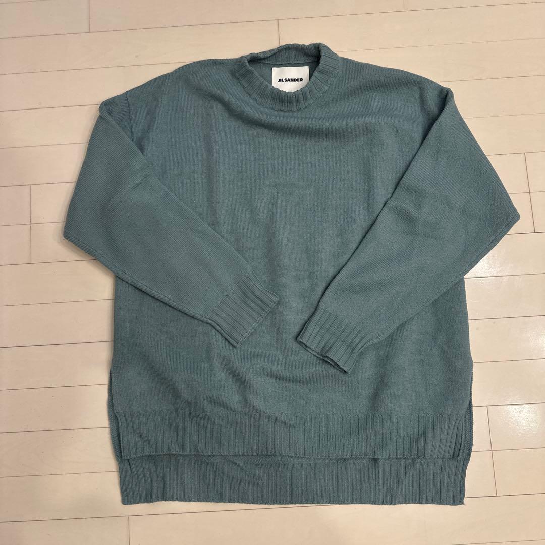 ネ*ロ様 JIL SANDER ライトブルー クルーネックセーター