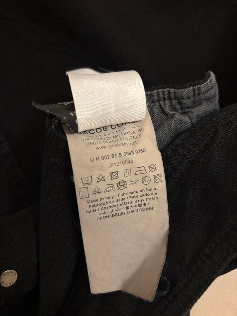 JACOB COHEN ブラックデニムジャケット　定価約9.8万円