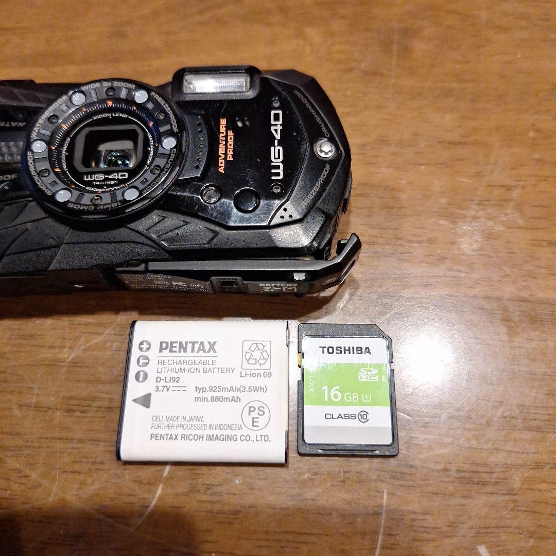 RICOHWG-40 BLACK 防水　防塵　PENTAXのケース付き