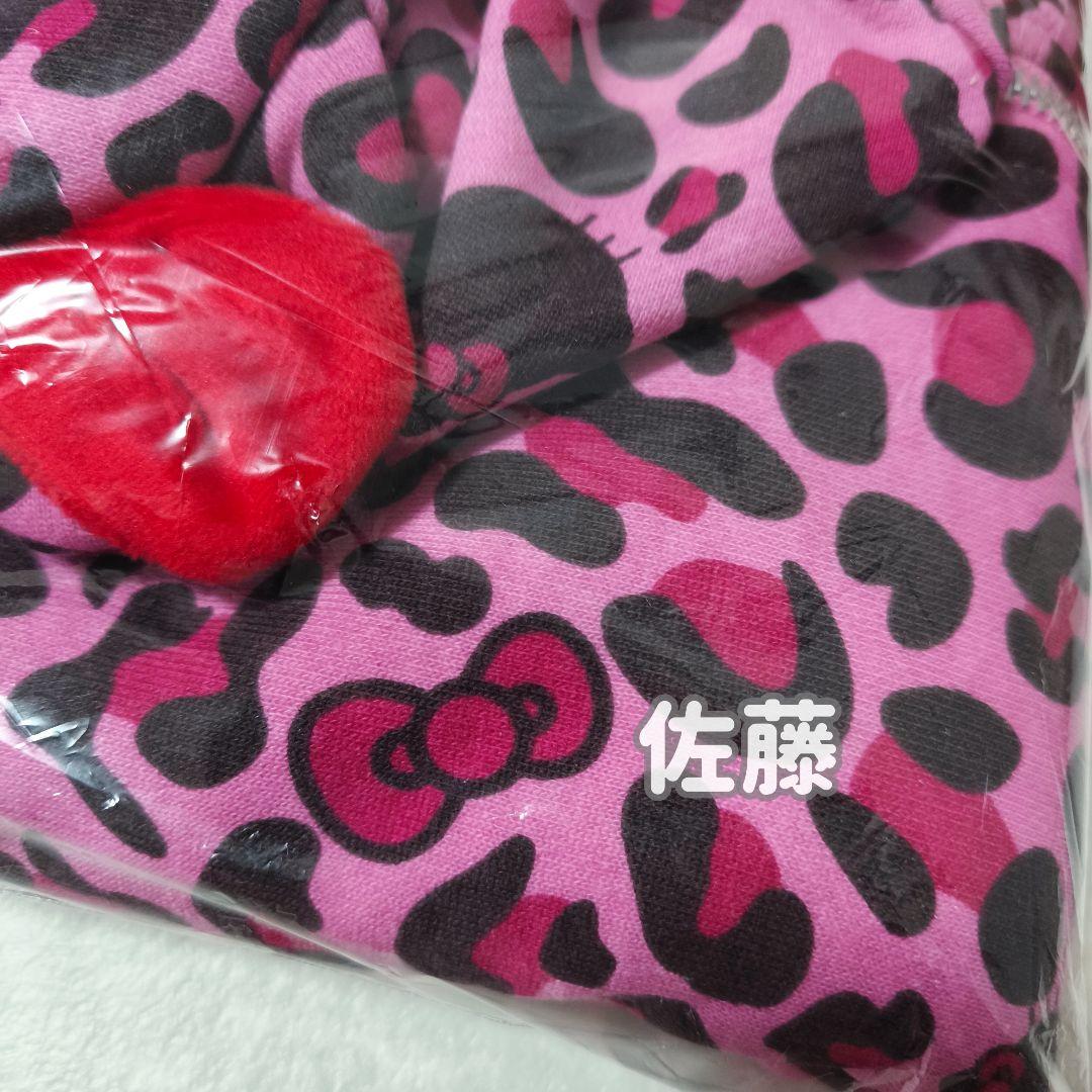 ハローキティ×9090 girl　パーカー　ピンク豹柄　Sサイズ　平成ギャル